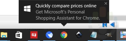 微软花式广告：在Win10推销Chrome购物助手扩展