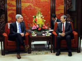 如果库克访华时发了朋友圈