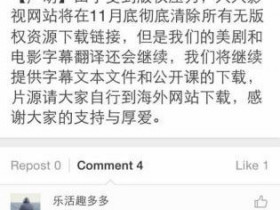 人人影视或删除所有无版权资源