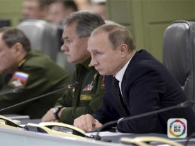 探秘普京打击ISIS作战室:超大电子屏媲美足球场