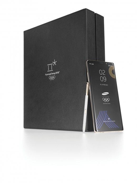 三星Note 8平昌东奥限量版发布：白色后盖、镶金S Pen