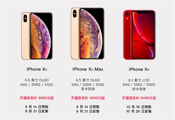 最划算的购买方式！iPhone Xs/Xs Max天猫首发：一年后六折回购