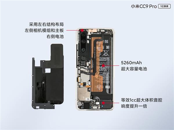 光相机成本就值几颗骁龙855 玩命堆料的小米CC9 Pro内部做工如何？