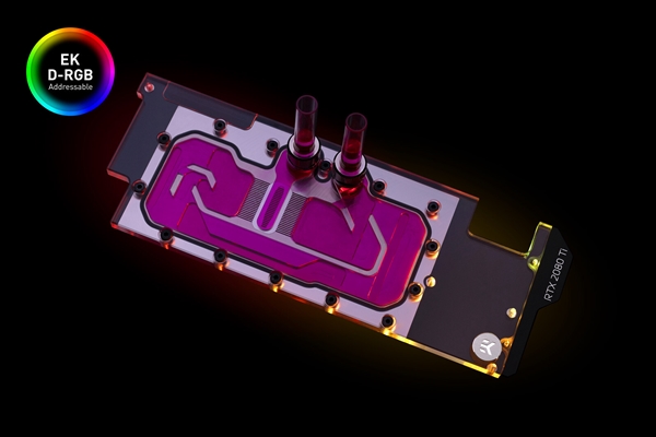 万物皆可光污染：EKWB新发2080Ti单插槽水冷头、自带ARGB灯效